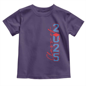 Graduation Class Of 2025 Toddler T Shirt TS09 Purple Print Your Wear