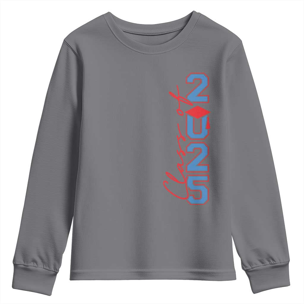Graduation Class Of 2025 Youth Sweatshirt TS09 Charcoal Print Your Wear