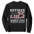 Retirement 2025 Sweatshirt I Worked My Whole Life For This Shirt TS09 Black Print Your Wear