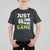 Funny Video Gamer T Shirt For Kid Just One More Game Kids Boys Man TS09 Black Printyourwear