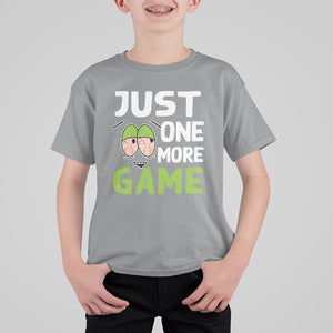 Funny Video Gamer T Shirt For Kid Just One More Game Kids Boys Man TS09 Sport Gray Printyourwear