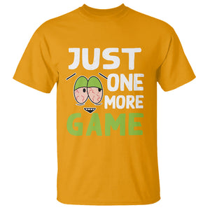 Funny Video Gamer T Shirt Just One More Game Kids Boys Man TS09 Gold Printyourwear