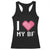 Funny Girlfriend Racerback Tank Top I Love My BF Boyfriend Valentines TS09 Black Print Your Wear