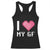 Funny Boyfriend Racerback Tank Top I Love My GF Girlfriend Valentines TS09 Black Print Your Wear
