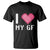 Funny Boyfriend T Shirt I Love My GF Girlfriend Valentines TS09 Black Print Your Wear
