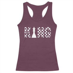 Her King Chess Couple Matching Racerback Tank Top TS09 Maroon Print Your Wear