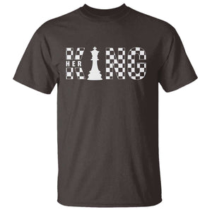 Her King Chess Couple Matching T Shirt TS09 Dark Chocolate Print Your Wear