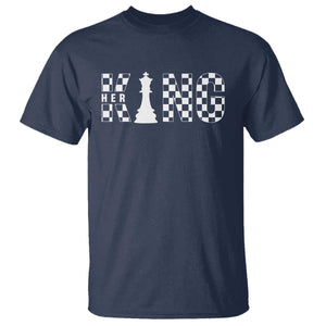 Her King Chess Couple Matching T Shirt TS09 Navy Print Your Wear