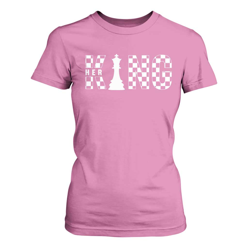 Her King Chess Couple Matching T Shirt For Women TS09 Azalea Print Your Wear