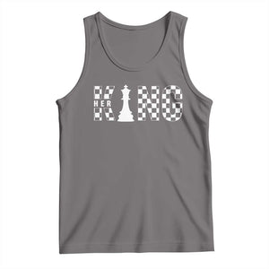 Couple Matching Chess Her King Tank Top TS09 Deep Heather Print Your Wear