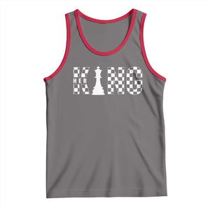 Couple Matching Chess Her King Tank Top TS09 Deep Heather Red Print Your Wear