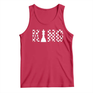 Couple Matching Chess Her King Tank Top TS09 Red Print Your Wear