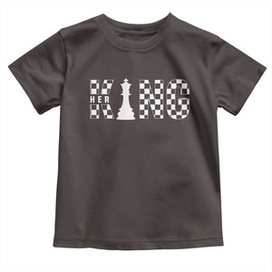 Her King Chess Couple Matching Toddler T Shirt TS09 Dark Chocolate Print Your Wear