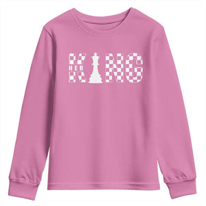 Her King Chess Couple Matching Youth Sweatshirt TS09 Azalea Print Your Wear