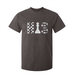 His Queen Chess Couple Matching T Shirt For Kid TS09 Dark Chocolate Print Your Wear
