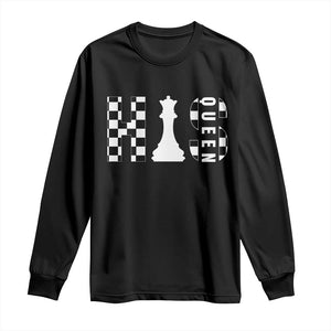 His Queen Chess Couple Matching Long Sleeve Shirt TS09 Black Print Your Wear