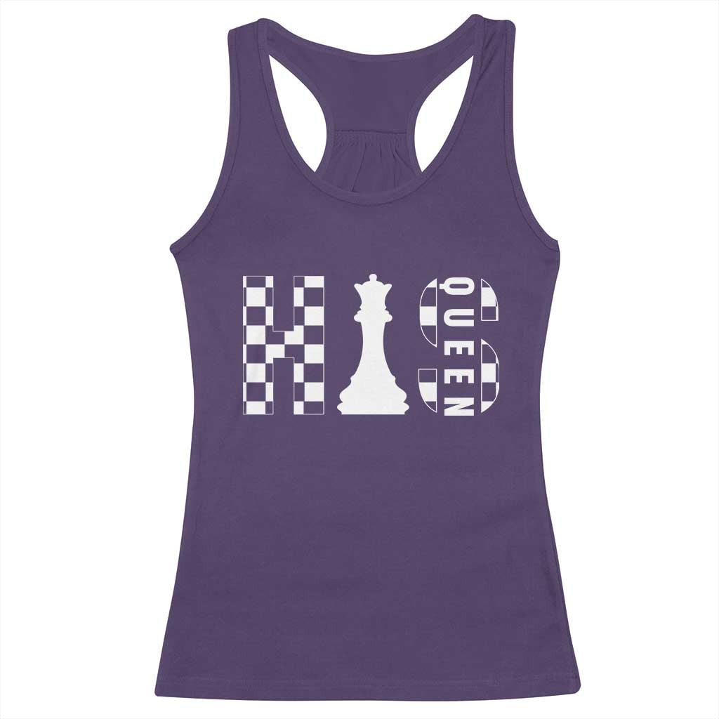 His Queen Chess Couple Matching Racerback Tank Top TS09 Purple Print Your Wear