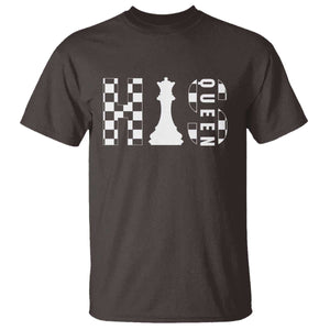 His Queen Chess Couple Matching T Shirt TS09 Dark Chocolate Print Your Wear