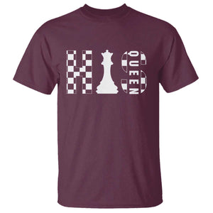His Queen Chess Couple Matching T Shirt TS09 Maroon Print Your Wear