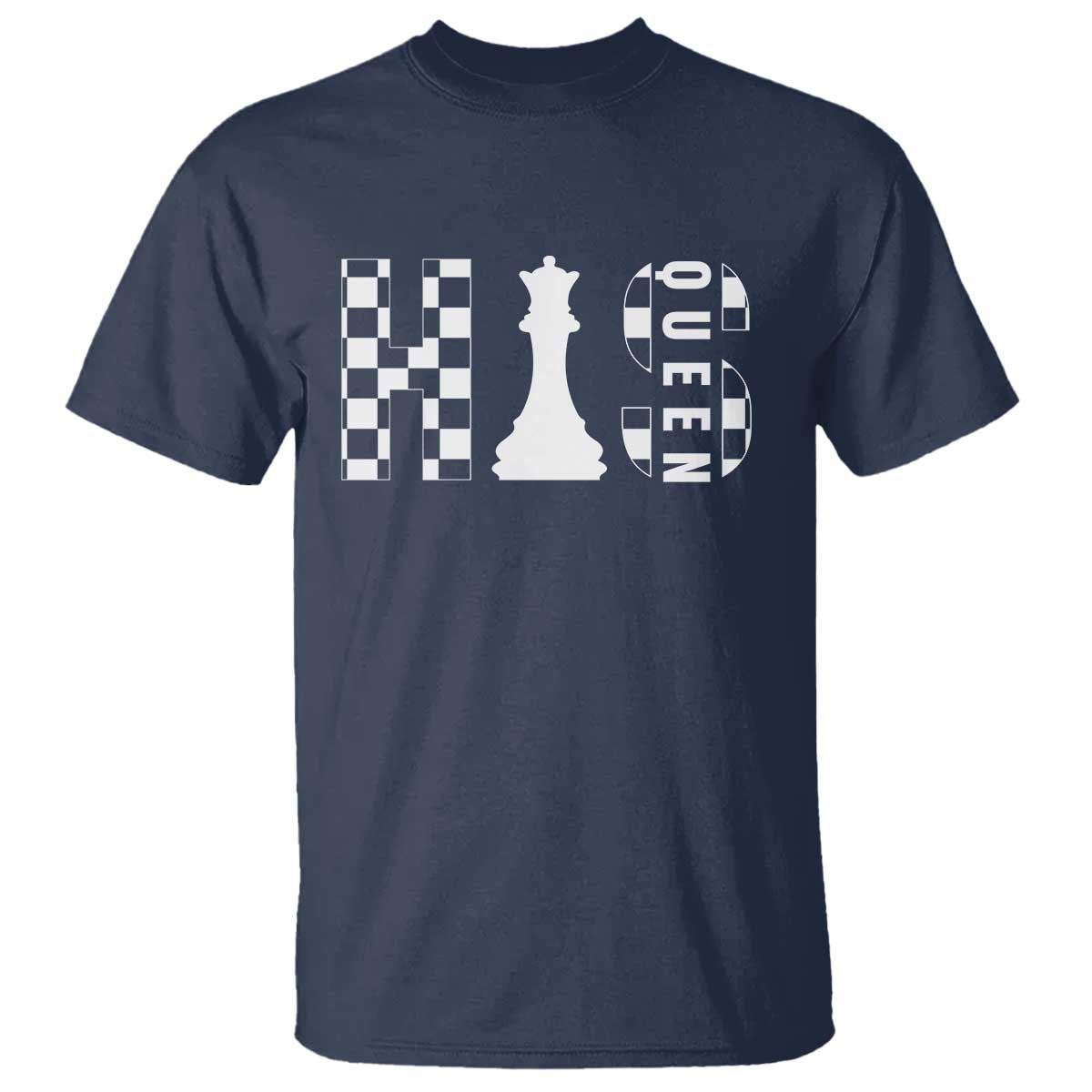 His Queen Chess Couple Matching T Shirt TS09 Navy Print Your Wear