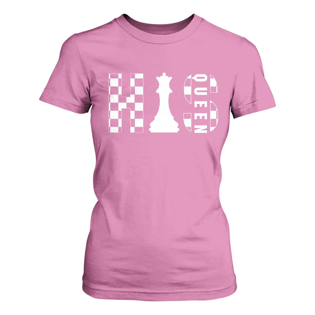 His Queen Chess Couple Matching T Shirt For Women TS09 Azalea Print Your Wear