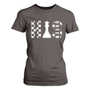His Queen Chess Couple Matching T Shirt For Women TS09 Dark Chocolate Print Your Wear