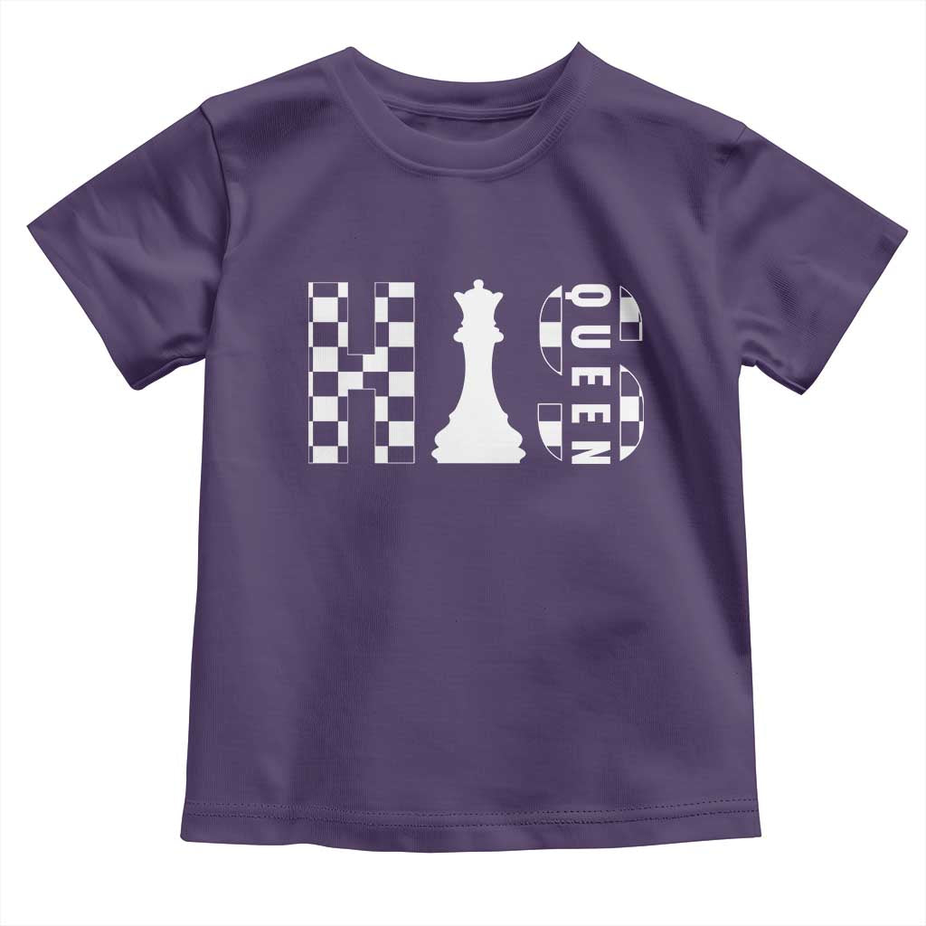 His Queen Chess Couple Matching Toddler T Shirt TS09 Purple Print Your Wear