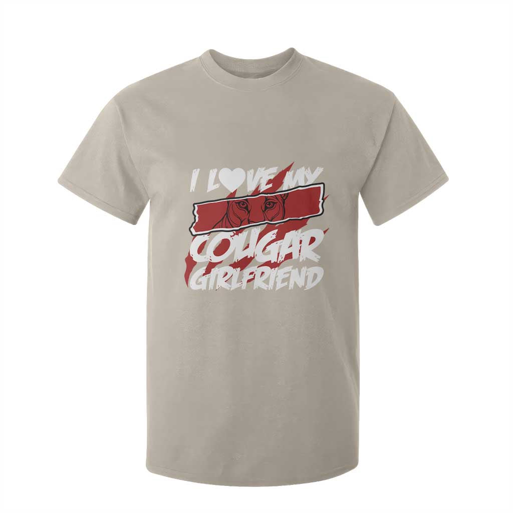 Funny Boyfriend T Shirt For Kid I Love My Cougar Girlfriend Valentines TS09 Sand Print Your Wear