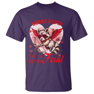 Funny Valentine's Day T Shirt Sorry Cupid I've Been Feral Raccoon TS09 Purple Print Your Wear