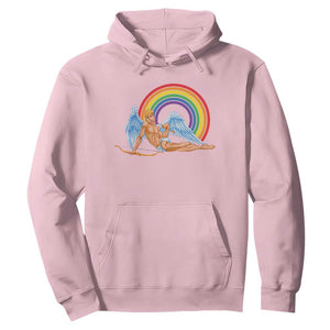 Funny Valentine's Day LGBT Cupid Hoodie TS09 Light Pink Print Your Wear