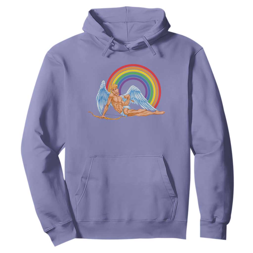 Funny Valentine's Day LGBT Cupid Hoodie TS09 Violet Print Your Wear