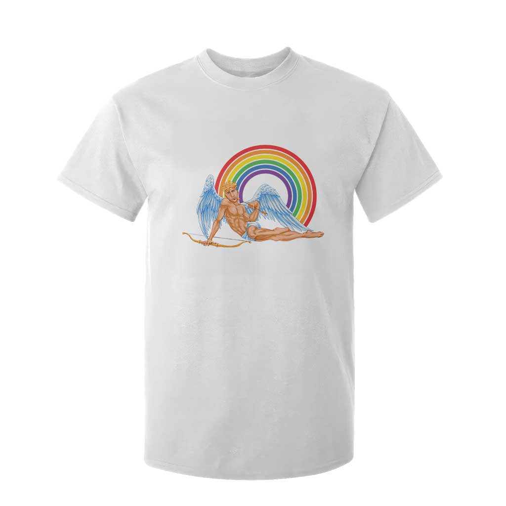 Funny Valentine's Day LGBT Cupid T Shirt For Kid TS09 White Print Your Wear