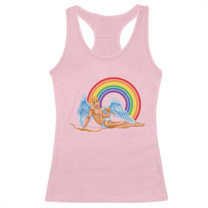 Funny Valentine's Day LGBT Cupid Racerback Tank Top TS09 Light Pink Print Your Wear
