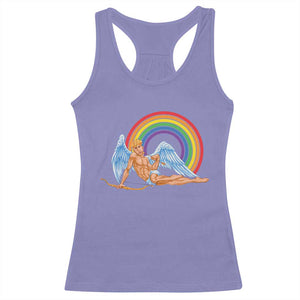 Funny Valentine's Day LGBT Cupid Racerback Tank Top TS09 Violet Print Your Wear