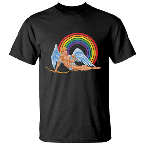 Funny Valentine's Day LGBT Cupid T Shirt TS09 Black Print Your Wear
