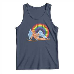 Funny Valentine's Day LGBT Cupid Tank Top TS09 Navy Print Your Wear