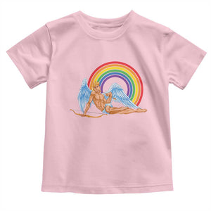 Funny Valentine's Day LGBT Cupid Toddler T Shirt TS09 Light Pink Print Your Wear
