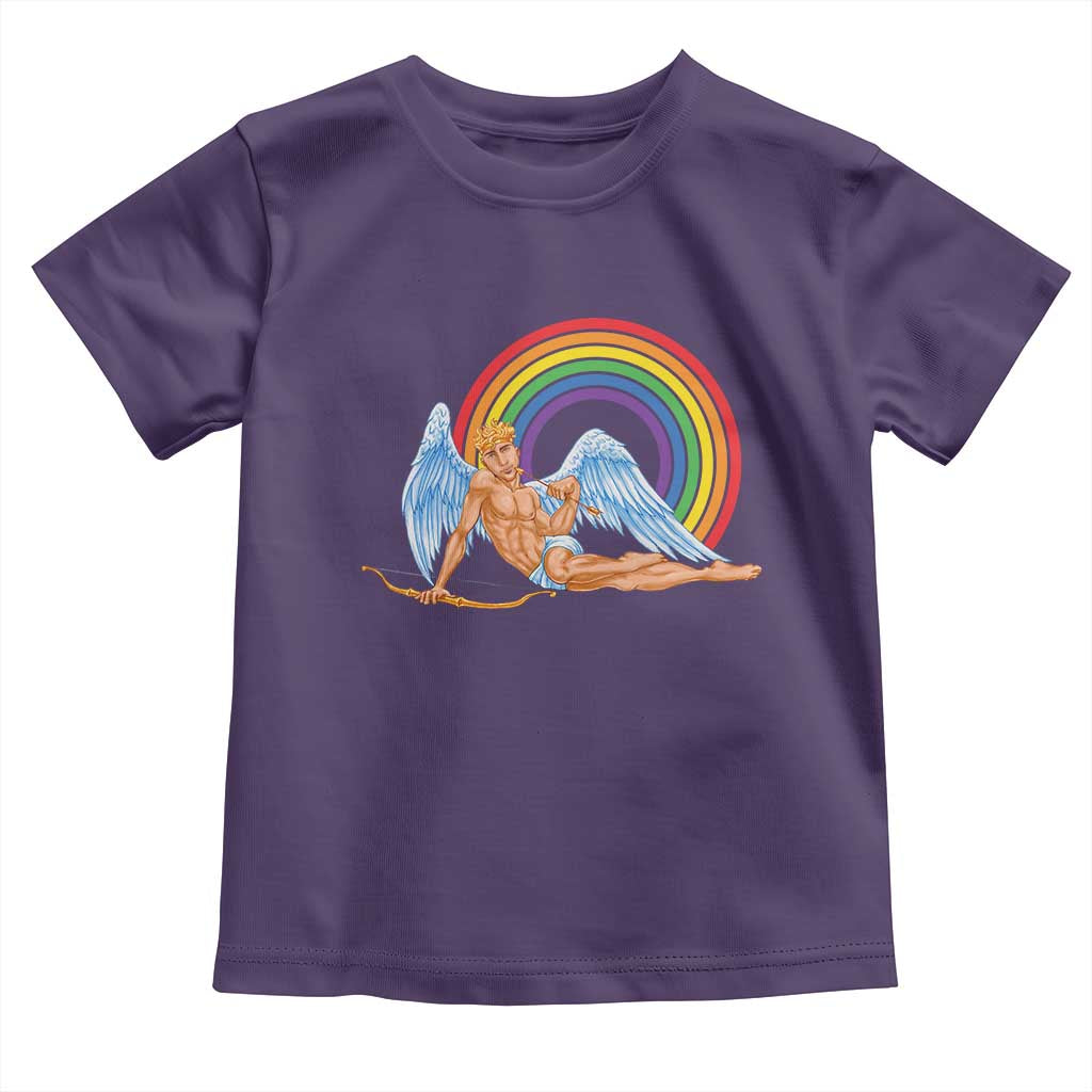 Funny Valentine's Day LGBT Cupid Toddler T Shirt TS09 Purple Print Your Wear