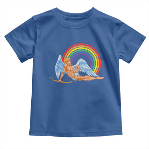 Funny Valentine's Day LGBT Cupid Toddler T Shirt TS09 Royal Blue Print Your Wear