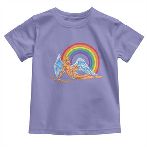Funny Valentine's Day LGBT Cupid Toddler T Shirt TS09 Violet Print Your Wear