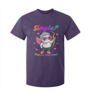 Funny Single You're Welcome T Shirt For Kid Rainbow LGBT Cupid TS09 Purple Print Your Wear