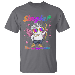 Funny Single You're Welcome T Shirt Rainbow LGBT Cupid TS09 Charcoal Print Your Wear