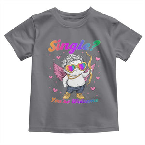 Funny Single You're Welcome Toddler T Shirt Rainbow LGBT Cupid TS09 Charcoal Print Your Wear