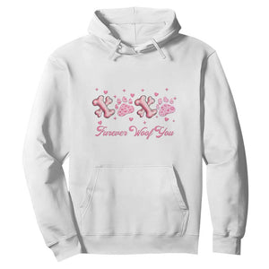 Valentine's Day Dog Lover Hoodie Furever Woof You Paw XO TS09 White Print Your Wear