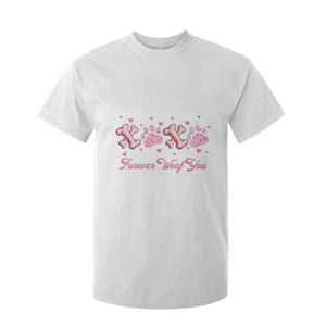 Valentine's Day Dog Lover T Shirt For Kid Furever Woof You Paw XO TS09 White Print Your Wear