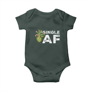 Funny Anti Valentine Baby Onesie Single AF Heart Cactus TS09 Print Your Wear