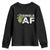 Funny Anti Valentine Youth Sweatshirt Single AF Heart Cactus TS09 Black Print Your Wear