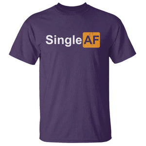 Funny Anti Valentine Single AF T Shirt TS09 Purple Print Your Wear