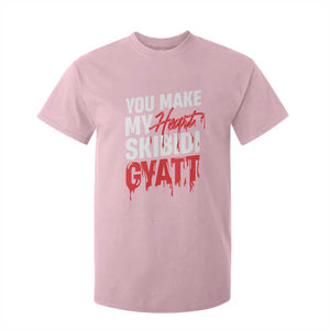 Funny Meme Valentine's Day T Shirt For Kid You Make My Heart Skibidi Gyatt TS09 Light Pink Print Your Wear