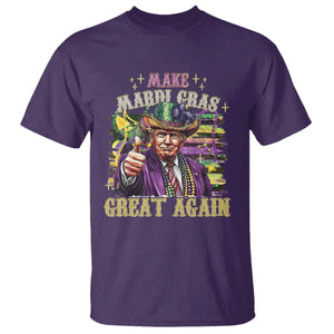 Funny Fat Tuesday Trump T Shirt Make Mardi Gras Great Again TS09 Purple Print Your Wear